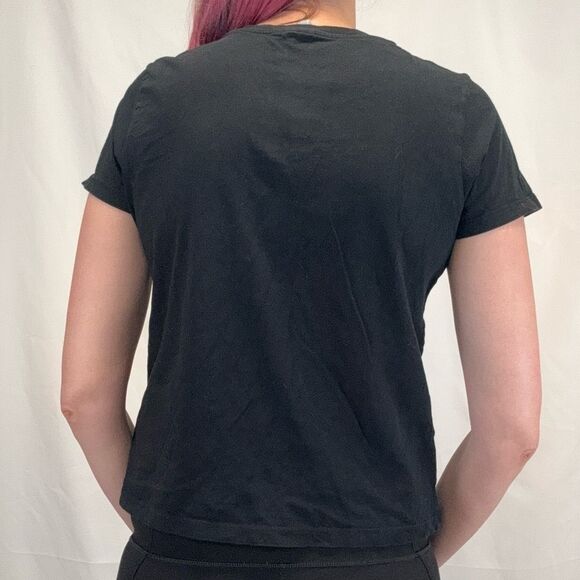 ASOS Womens Casual Basic Black Tee T Shirt 8 Pullover Lightweight Organic Cotton - Picture 2 of 12